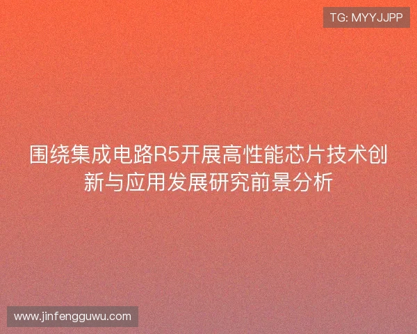 围绕集成电路R5开展高性能芯片技术创新与应用发展研究前景分析 围绕集成电路R5开展高性能芯片技术创新与应用发展研究前景分析